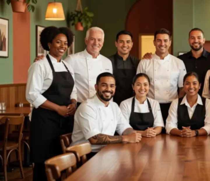 The Quiet Bluff team including chefs, front of house and event staff